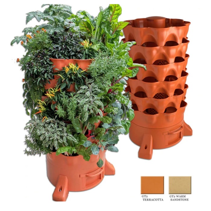 garden tower project outdoor herb and vegetable planter